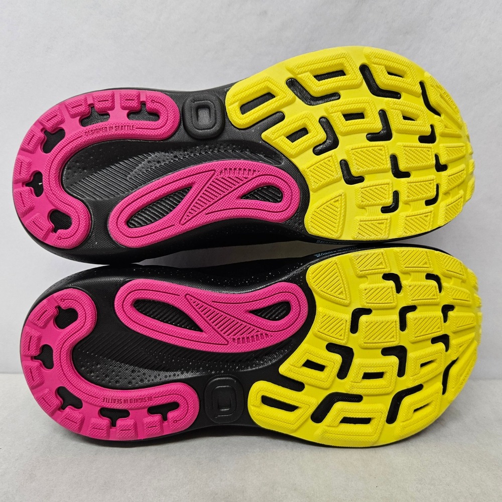 Brooks Adrenaline GTS 24 Running Shoes 120426-1B-084 Black Yellow Women Size 6 - Picture 8 of 10